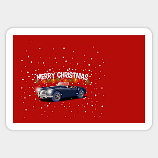 Classic MG MGA Roadster Christmas Sticker